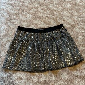 Grey Sparkle Athletic Running Skirt